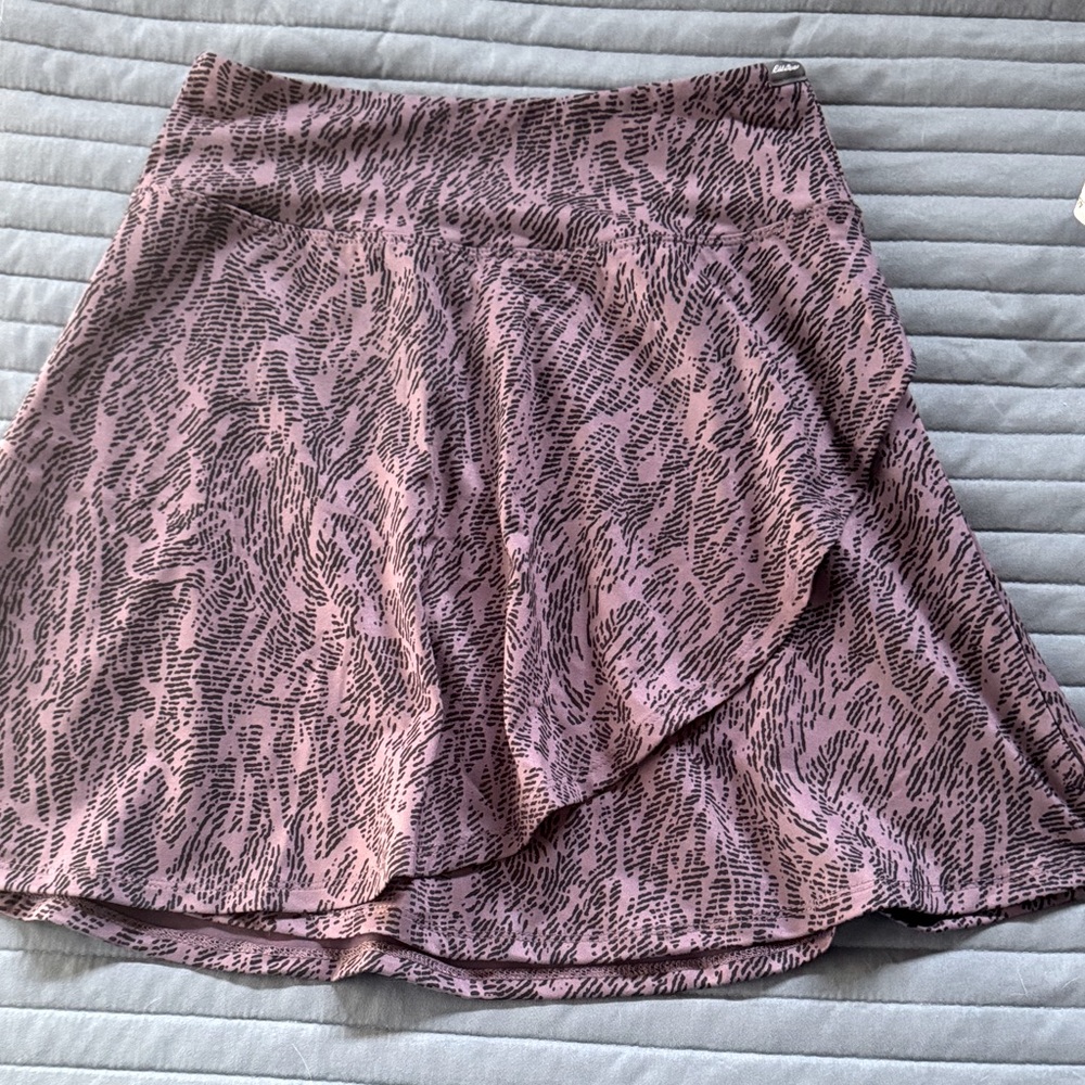 Eddie Bauer Purple and Black Skater Skirt